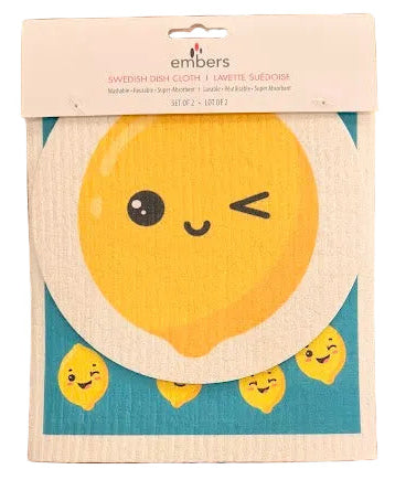Swedish Dish Cloth Lemon Set | Embers