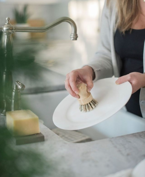 Solid Dish Soap - Bergamot + Lime | The Bare Home