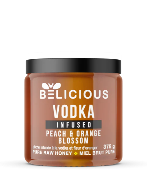 Vodka Infused Peach and Orange Blossom Honey | Belicious