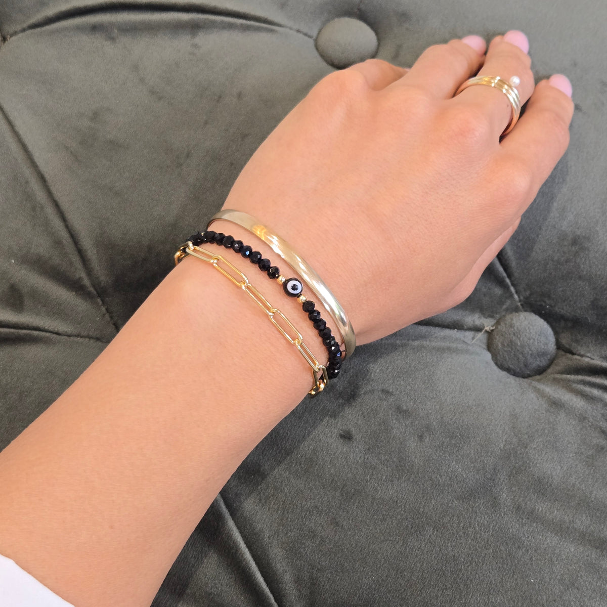 Evil Eye Stretch Bracelet | OLAEDA