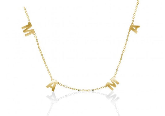 Mama Necklace | 10k Solid Gold|OLAEDA
