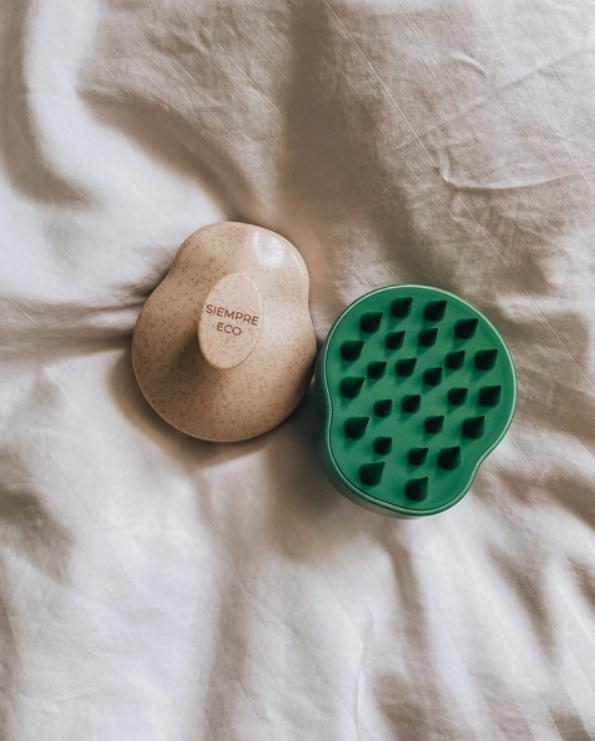 Silicone and Wheat Grass Scalp Massager