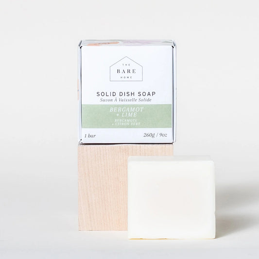 Solid Dish Soap - Bergamot + Lime | The Bare Home