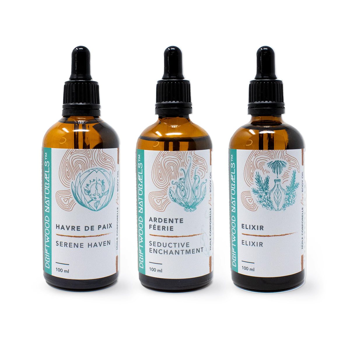 Pure Body Oils 100mL | Driftwood Naturals