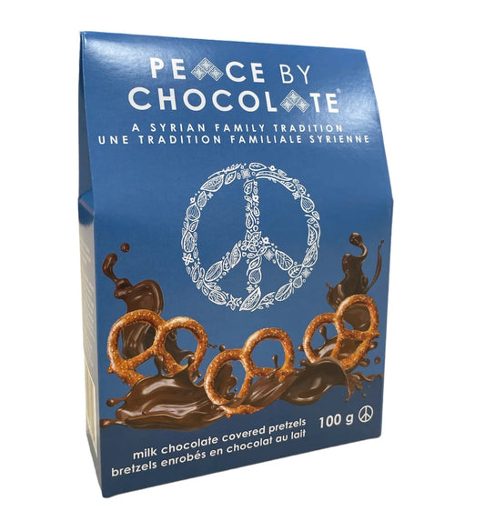 Milk Chocolate Covered Pretzels | Peace by Chocolate