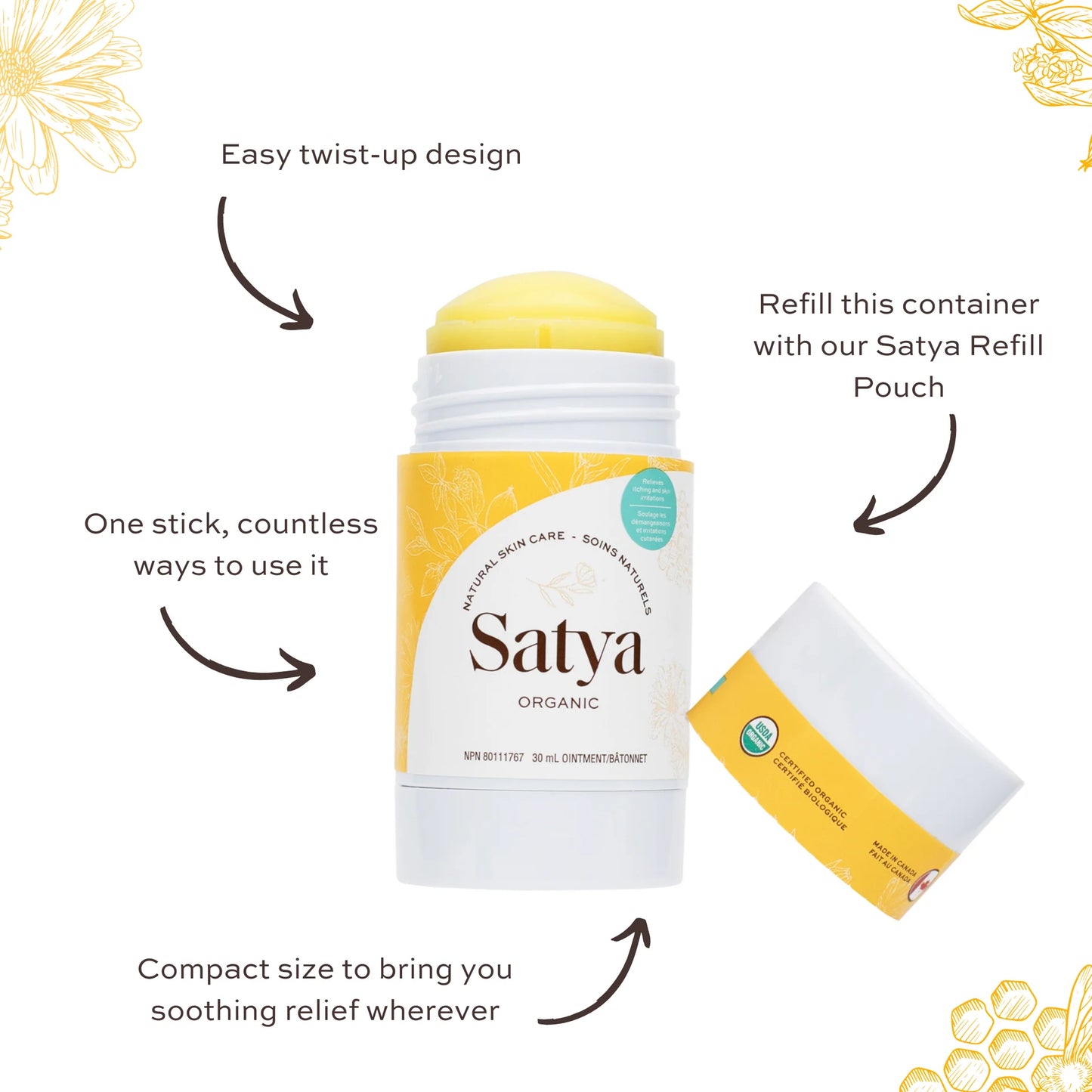 Eczema Relief Glide Stick | Satya Organic