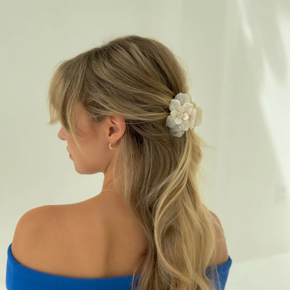 Ecofriendly Acetate Magnolia Claw Clip | HoneyLux