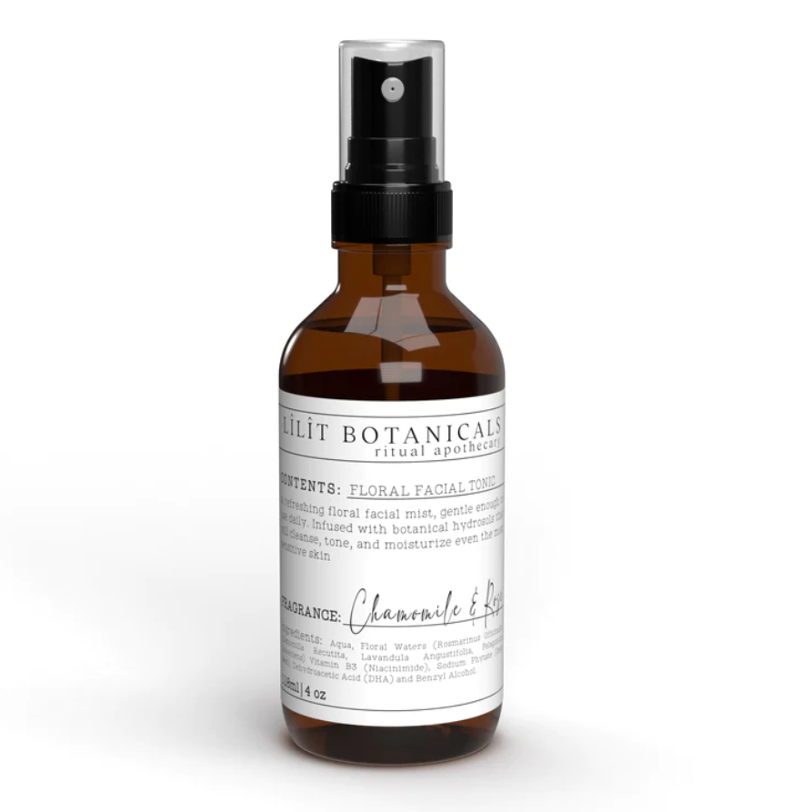 Chamomile Rose Floral Facial Tonic | Lilit Botanicals