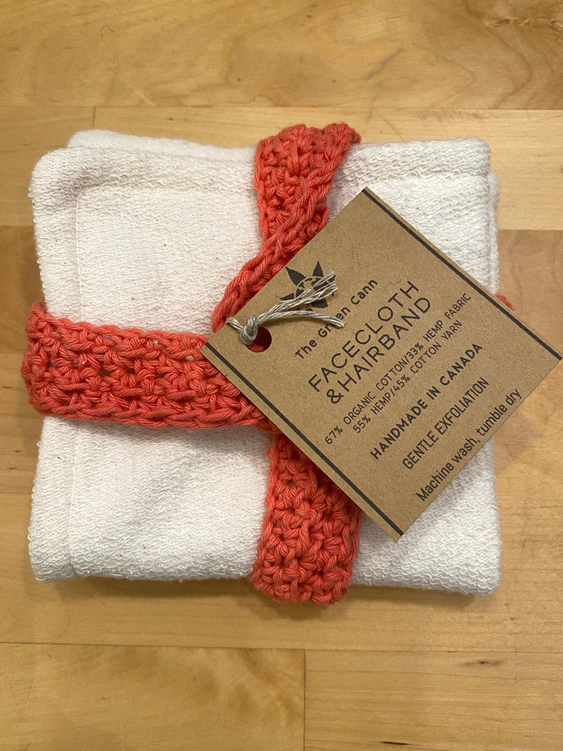 Hemp Facecloth & Hair Band | The Green Cann