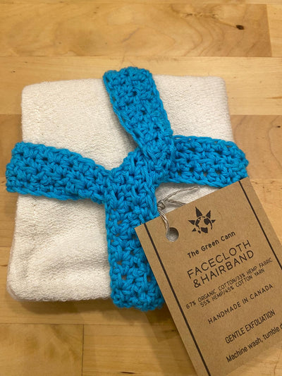 Hemp Facecloth & Hair Band | The Green Cann
