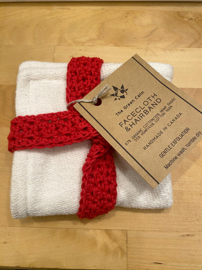 Hemp Facecloth & Hair Band | The Green Cann