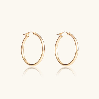 14K Gold Filled Hoops |  OLAEDA