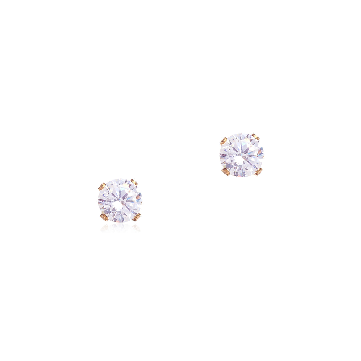Cubic Zirconia Gold Filled Stud Earrings | OLAEDA