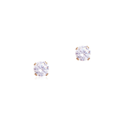 Cubic Zirconia Gold Filled Stud Earrings | OLAEDA