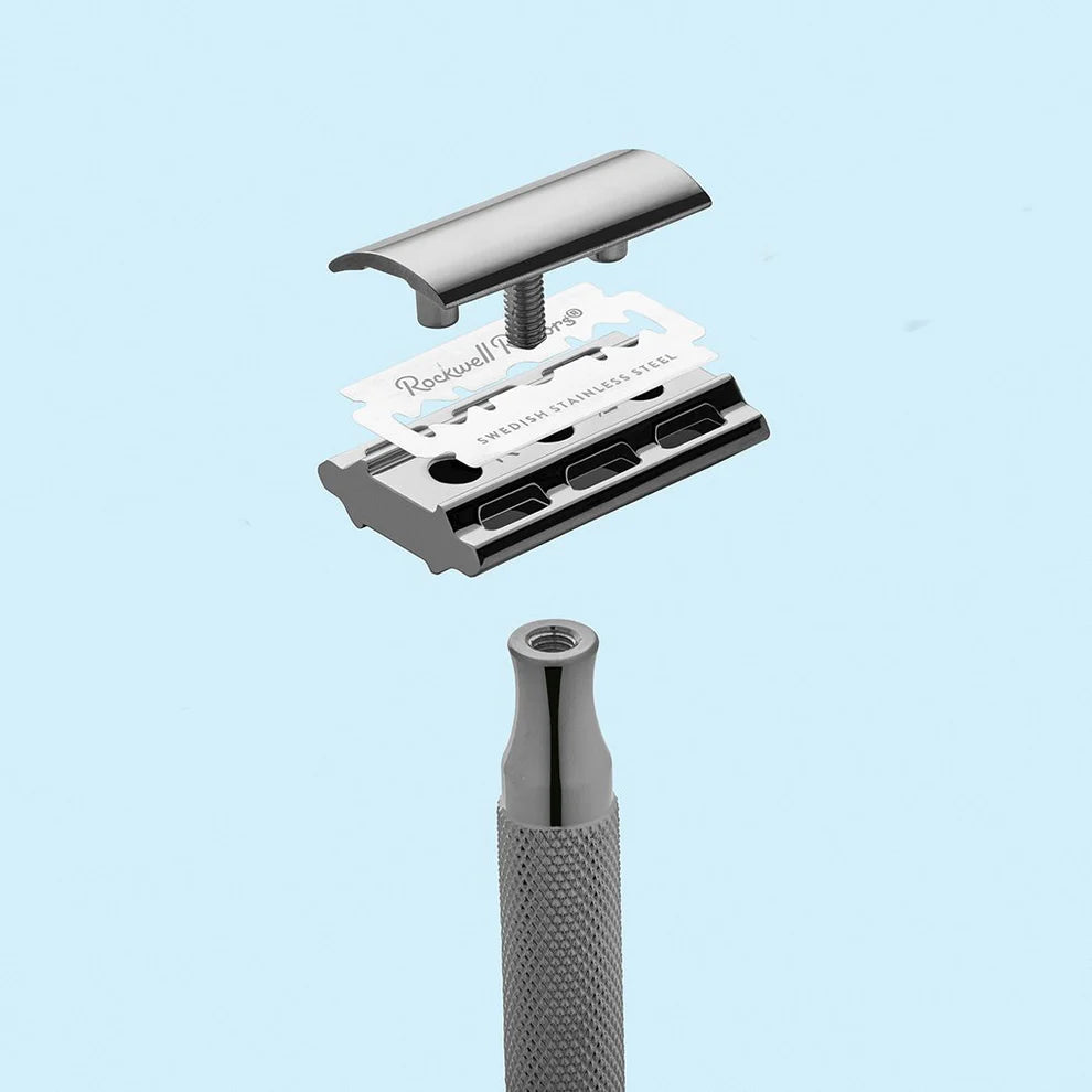 Rockwell Razors 2C Double Edge Safety Razor - White Chrome