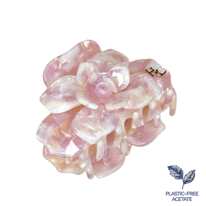 Ecofriendly Acetate Magnolia Claw Clip | HoneyLux