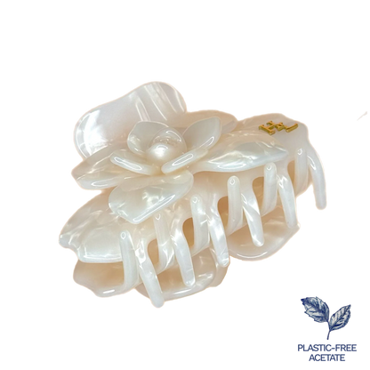 Ecofriendly Acetate Magnolia Claw Clip | HoneyLux