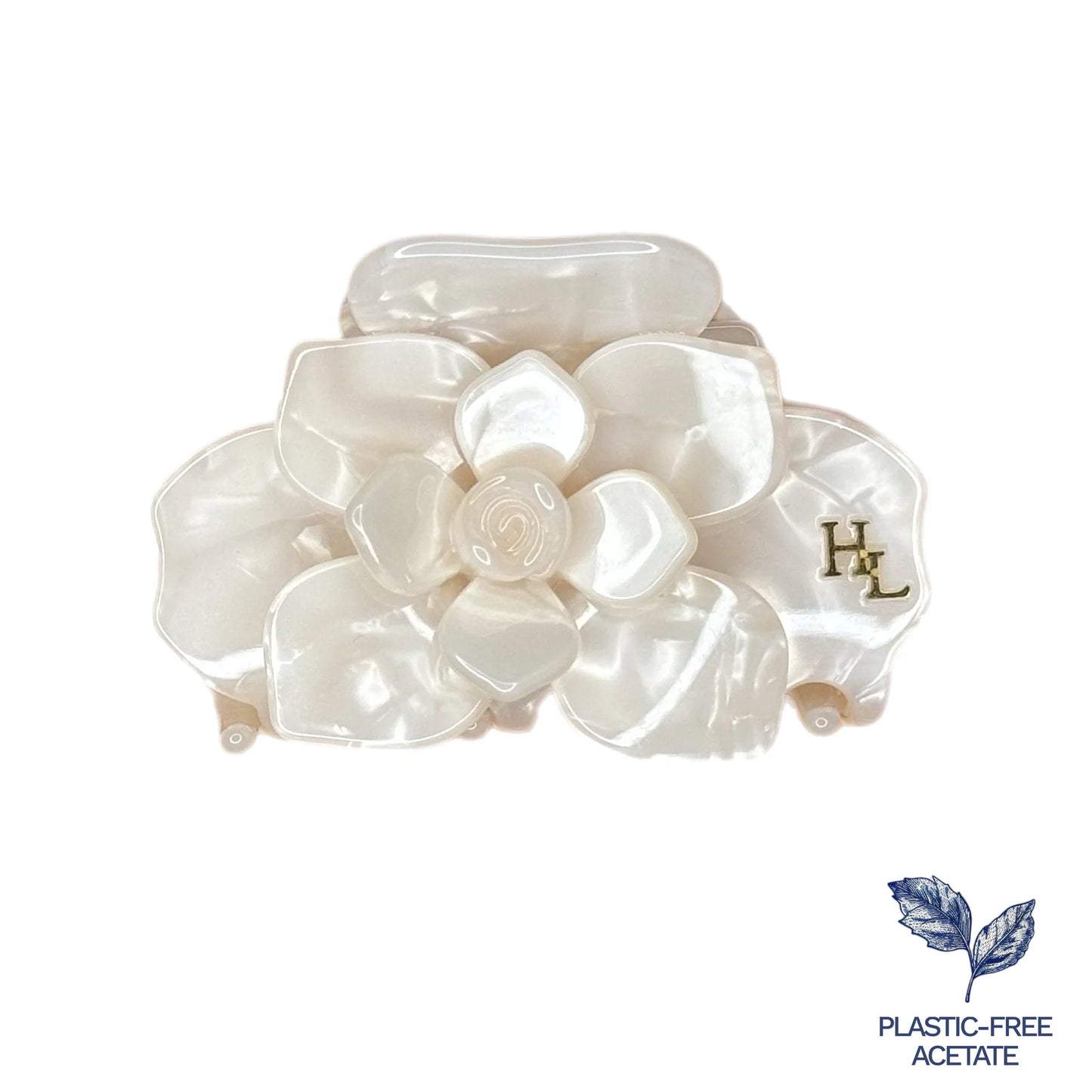 Ecofriendly Acetate Magnolia Claw Clip | HoneyLux