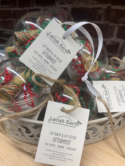 Lip Balm & Lip Scrub Ornament | Lavish Earth