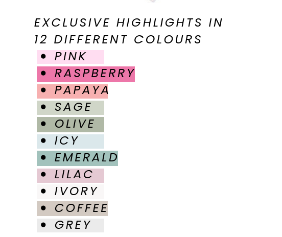 Coloured Highlighter | kae&