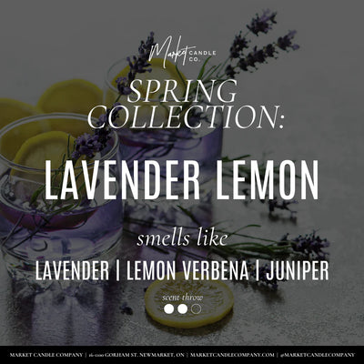 Lavender Lemon Soy Candle | Market Candle Company | Spring 2024