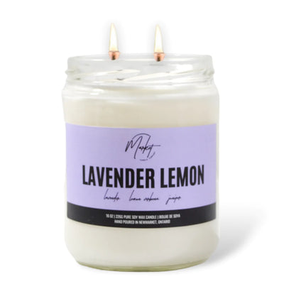 Lavender Lemon Soy Candle | Market Candle Company | Spring 2024