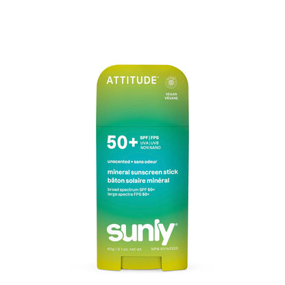 Sunly Mineral Sunscreen Stick - Spf 50 | ATTITUDE