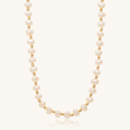Fiona Organic Freshwater Pearl Necklace (18") | OLAEDA