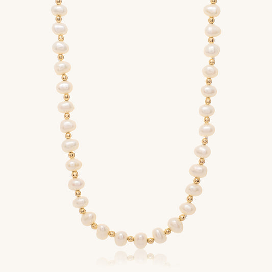 Fiona Organic Freshwater Pearl Necklace (18") | OLAEDA