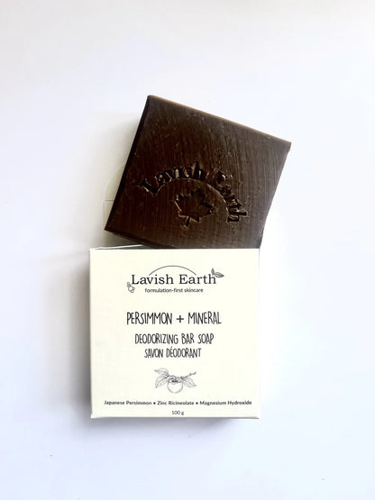 Persimmon + Mineral Deodorizing Bar Soap | Lavish Earth