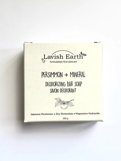 Persimmon + Mineral Deodorizing Bar Soap | Lavish Earth