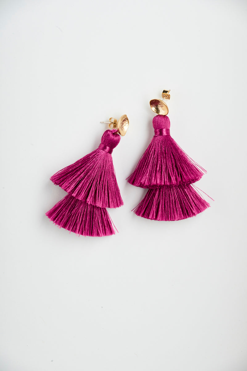 Double Take Tassle Earrings | OLAEDA