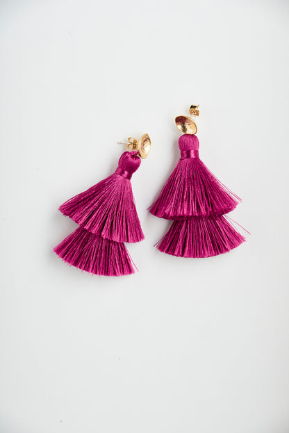 Double Take Tassle Earrings | OLAEDA