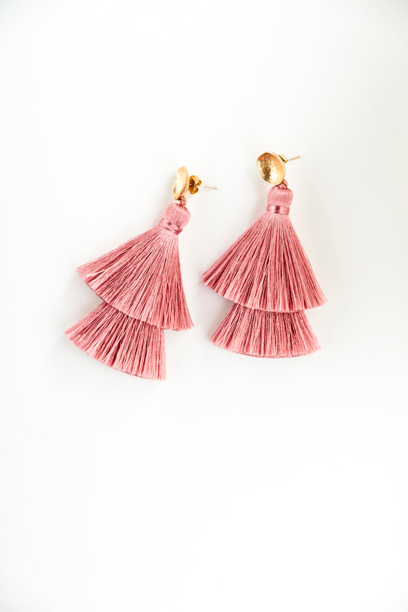Double Take Tassle Earrings | OLAEDA
