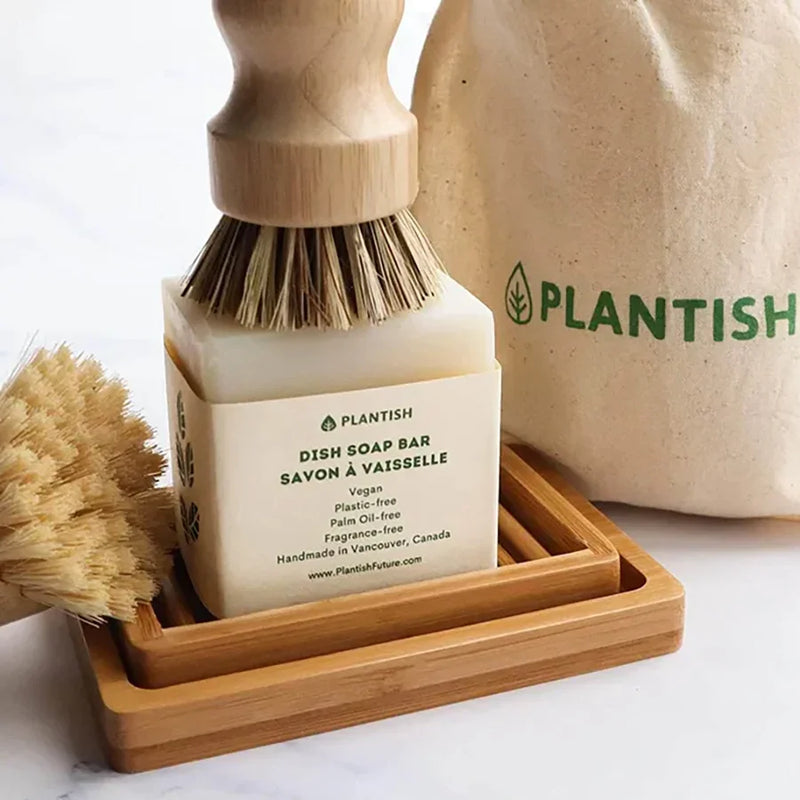 Sisal & Palm Pot Scrubber Brush | Plantish