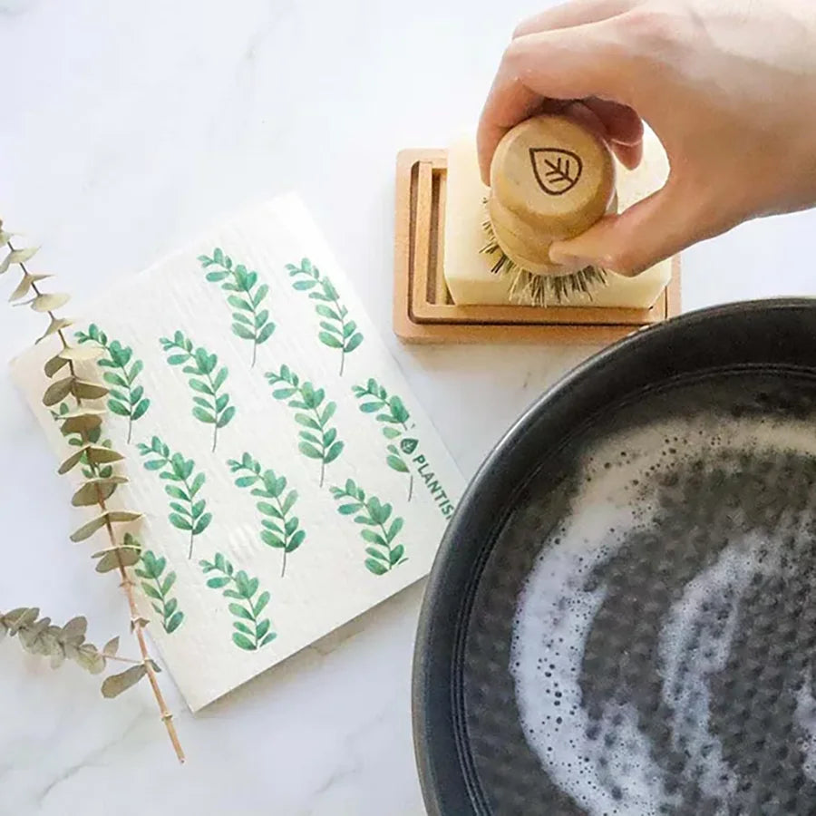 Sisal & Palm Pot Scrubber Brush | Plantish
