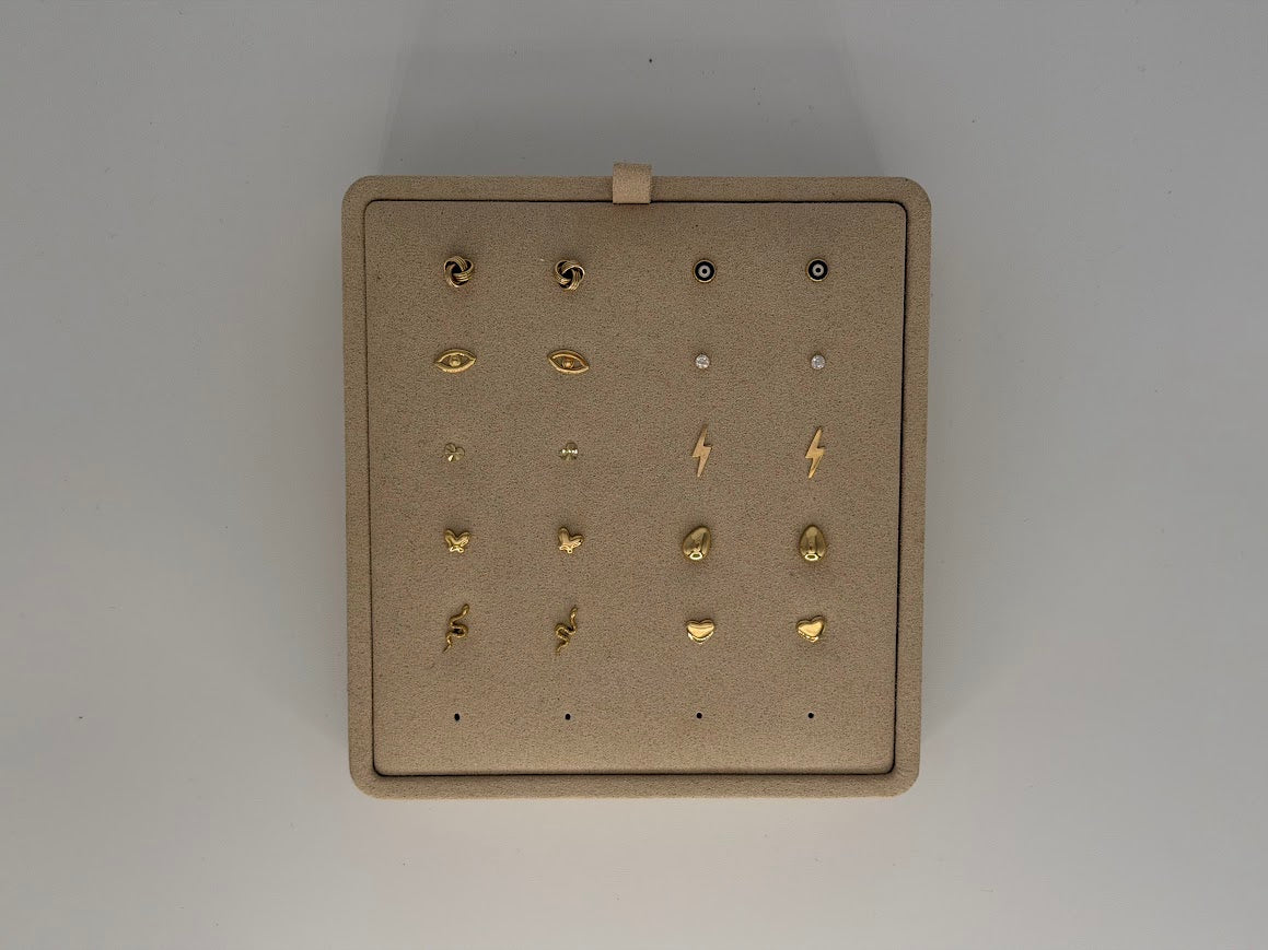 Solid Gold Stud Earrings | OLAEDA