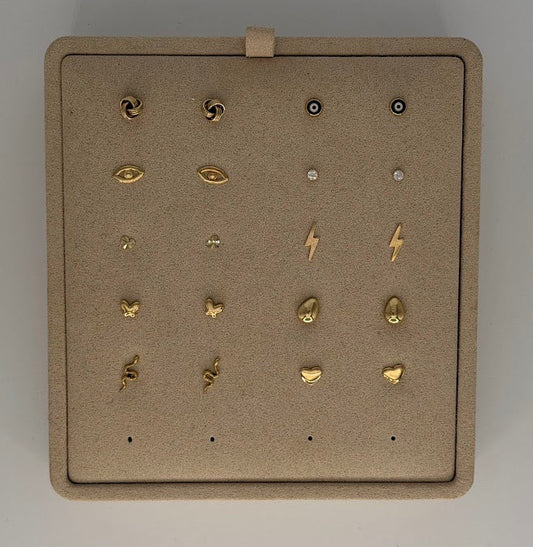 Solid Gold Stud Earrings | OLAEDA