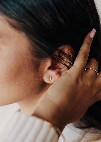Sterling Silver Stud Earrings | OLAEDA