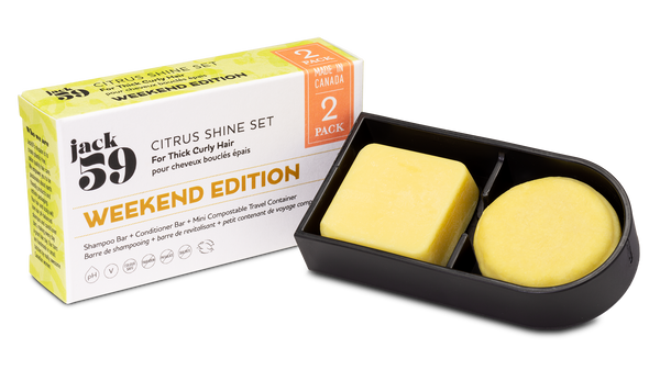 Citrus Shine Travel Set for Thick Curly Hair | Jack59