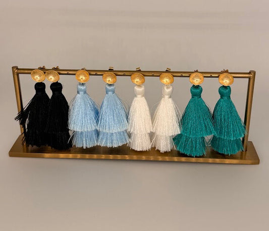 Double Take Tassle Earrings | OLAEDA