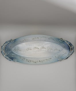 Oval serving tray | 16" x 7" x 1.5" | Potter&