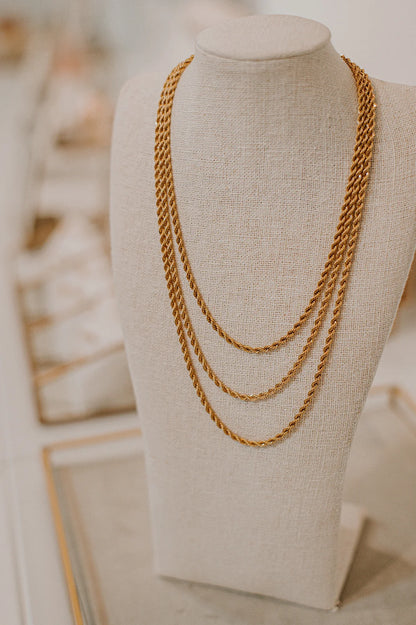French Rope Chain 16" |OLAEDA