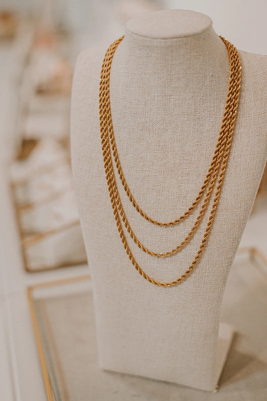 French Rope Chain 16" |OLAEDA