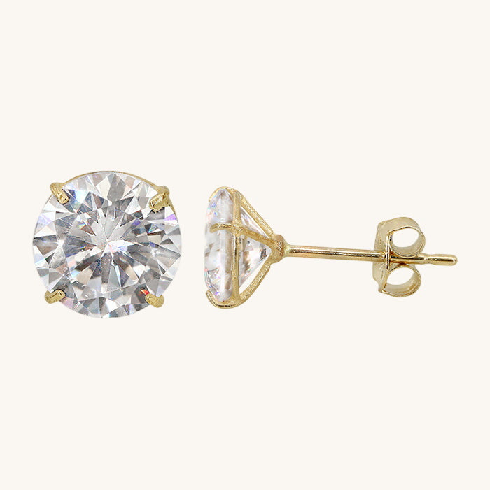 Solid Gold Stud Earrings | OLAEDA