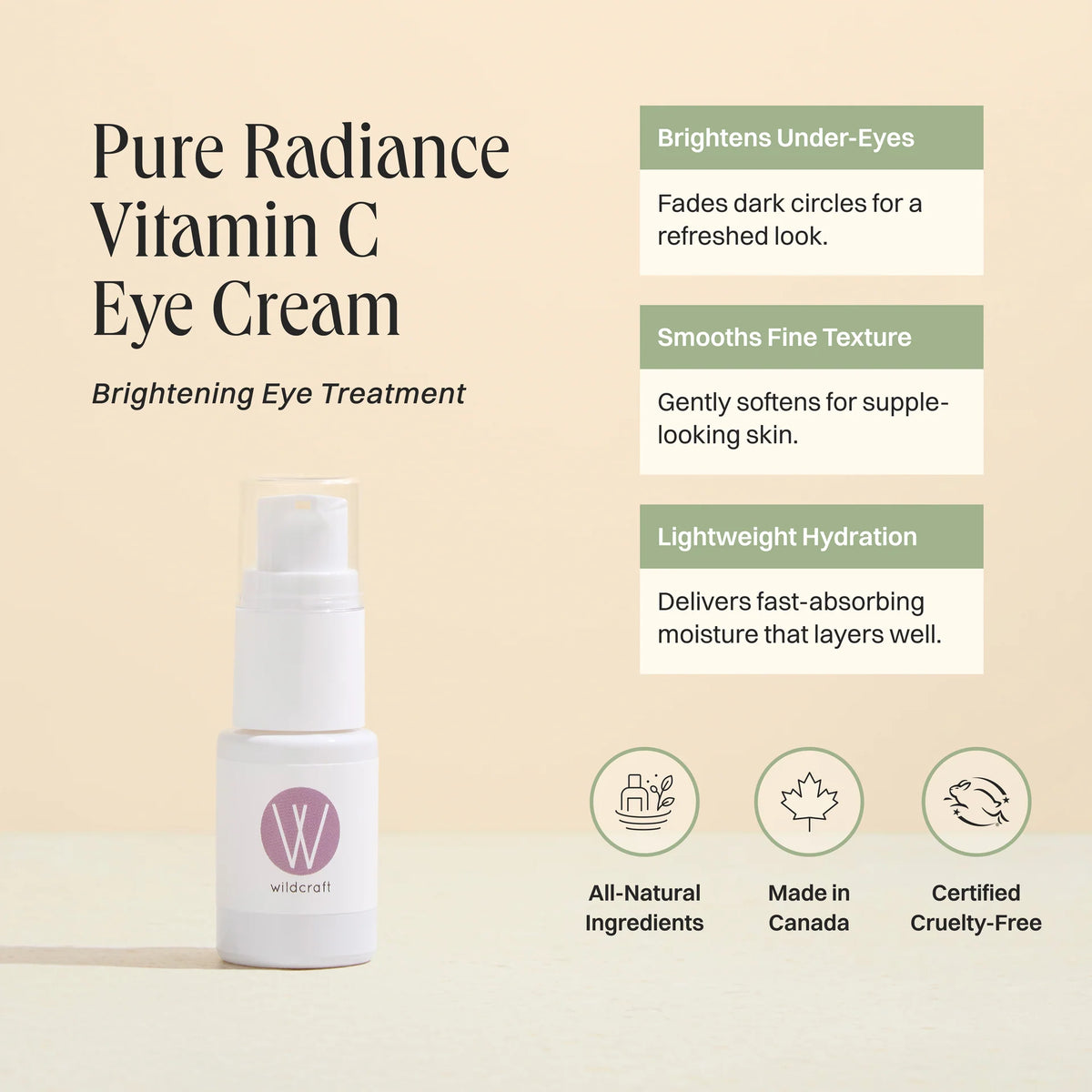 Pure Radiance Eye Cream | Wildcraft
