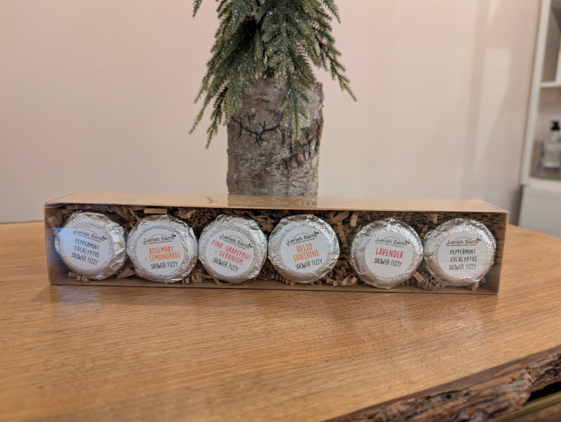 Shower Fizzies (Box of 6)| Lavish Earth