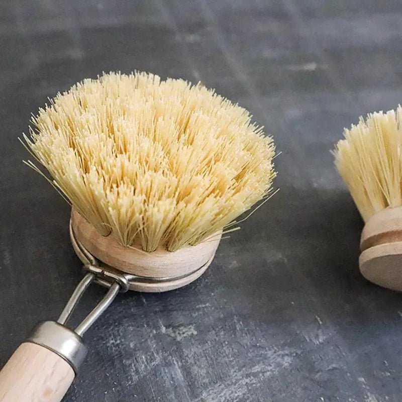 Sisal Bamboo Handle Dish Brush | Plantish