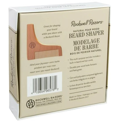 Beard Shaper Comb - Natural Pear Wood | Rockwell Razors