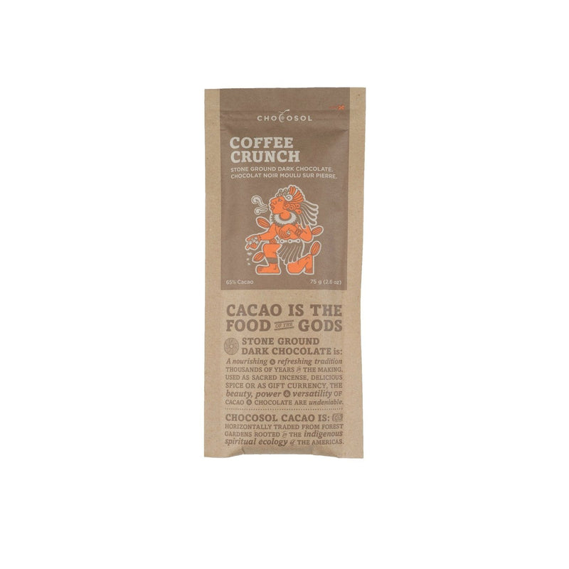Coffee Crunch | 65% Dark Chocolate Bar | Chocosol Traders